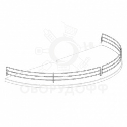 Ограждение проволочное 1/4 круга 60h, БЕЛЫЙ