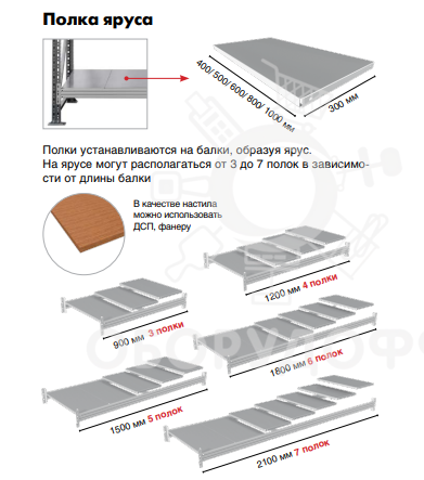 MS Pro Z Стеллаж 2000х1500х600 (4 яруса), нагрузка на полку 500 кг