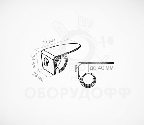 TECHNO COIL CLIP Пластиковый держатель-улитка