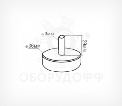 MAGNET-ROD Подставка на магните для крепления на металлических поверхностях