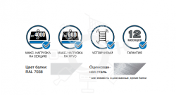 MS Pro Z Стеллаж 2500х1500х600 (5 яруса), нагрузка на полку 500 кг