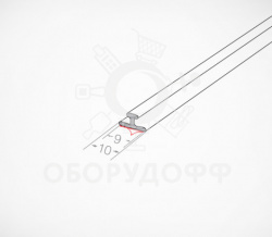 T-RAIL10 Пластиковый Т-профиль шириной 10 мм для крепления разделителей на полке