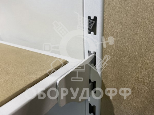 Rs (TOP) 150 \ Кронштейн наклонный на овальную трубу (30х15), белый муар