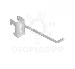 RS(TOP) 291-294 Крючок на овальную трубу (30х15), белый муар