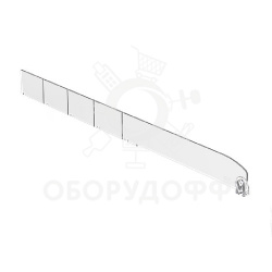 DIV30-B Пластиковый обламывающийся полочный разделитель для торговли высотой 30 мм без ограничителя