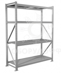 MS Pro Z Стеллаж 2000х1500х600 (4 яруса), нагрузка на полку 500 кг