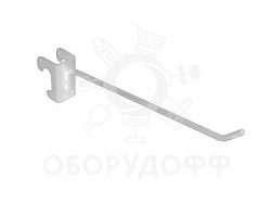 RS(TOP) 291-294 Крючок на овальную трубу (30х15), белый муар