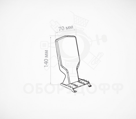 BACK Пластиковая ударопрочная задняя опора