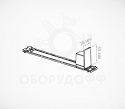 PUSHER-SR.385 Узкий пружинный толкатель со скользящей основой