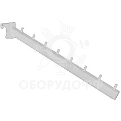 Rs (TOP) 150 \ Кронштейн наклонный на овальную трубу (30х15), белый муар