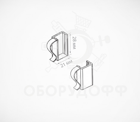 B-CLIP Клипса для крепления рамок на проволочные корзины
