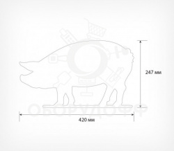BB PIG PRINT Меловая табличка для нанесения надписей 
