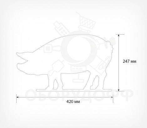 BB PIG PRINT Меловая табличка для нанесения надписей 