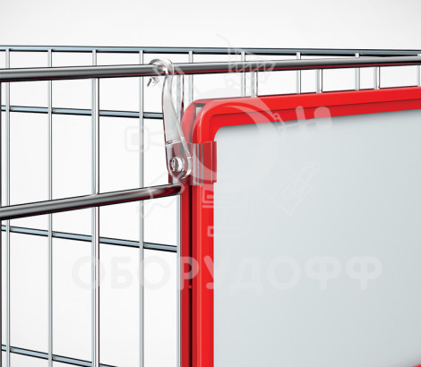 F-CLIP-SW Крючок с подвижным основанием для подвешивания пластиковых рамок