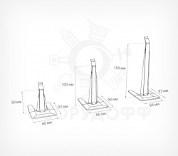 PC STAND Подставка для кассеты цен, прозрачный