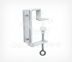 CLAMP HOLDER-L90 Струбцина с вертикальным П-держателем вывесок и отгибом