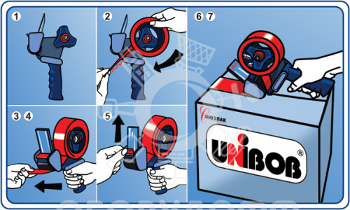 UNIBOB T290RP Ручной диспенсер для скотча
