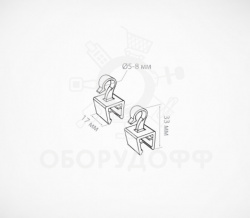 UP-CLIP Фиксированный крючок для крепления пластиковых рамок