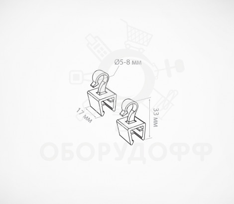 UP-CLIP Фиксированный крючок для крепления пластиковых рамок