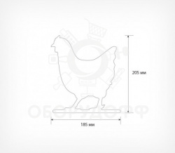 BB CHICKEN Меловая табличка для нанесения надписей 