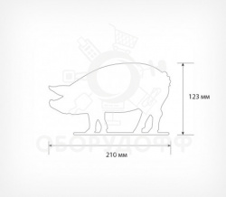 BB PIG Меловая табличка для нанесения надписей 