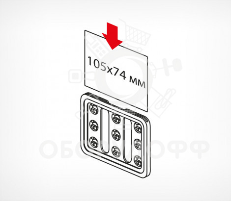 TM А7 Пластиковая рамка серии ТЕХНО МИНИ формата А7